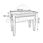 Green Basics Grow Table Elho 77x73x56cm Medidas