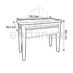 Green Basics Grow Table Elho 75x65x37cm Medidas