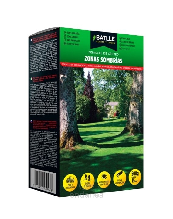 Semillas Césped Zonas Sombrías de Batlle 1 Kg