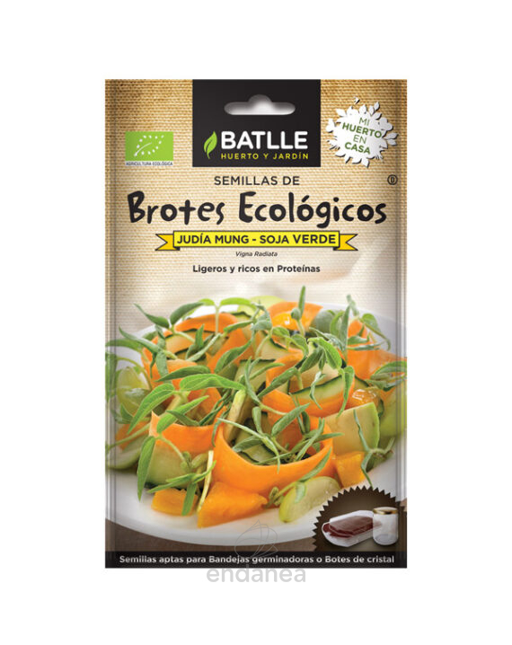 Semillas de Brotes Ecológicos Judía Mung - Soja Verde de Batlle