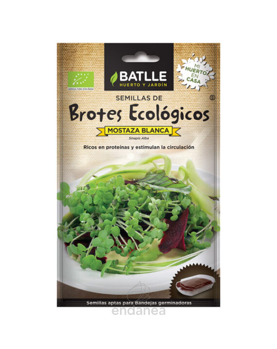 Semillas de Brotes Ecológicos Mostaza Blanca de Batlle