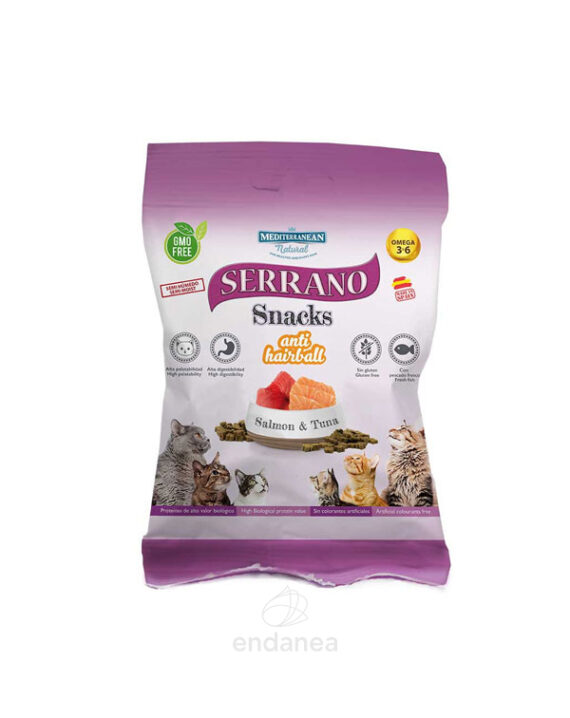 Serrano Snack Gato Hair Ball Salmón/Atún Anti Pelos