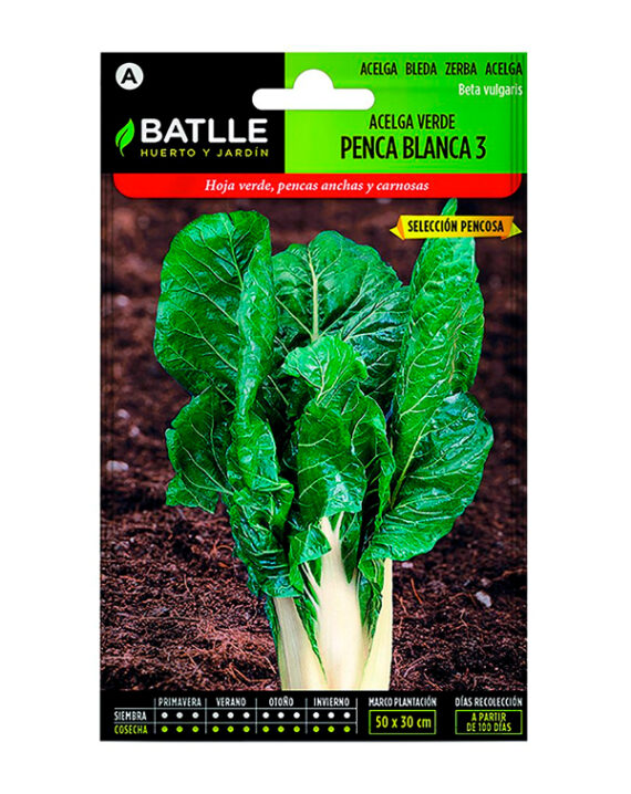 Semilla Acelga Verde de Penca Blanca 3 Batlle
