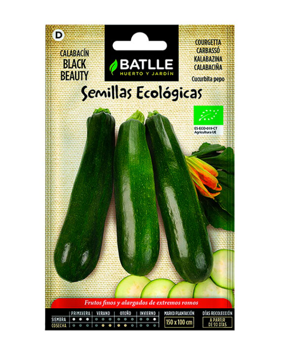 Semilla Calabacín Black Beauty Ecológica Batlle