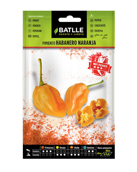 Semillas Pimiento Habanero Naranja Batlle