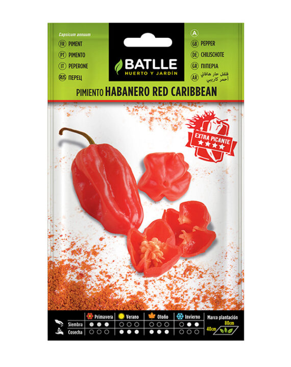 Semillas Pimiento Habanero Red Caribbean Batlle