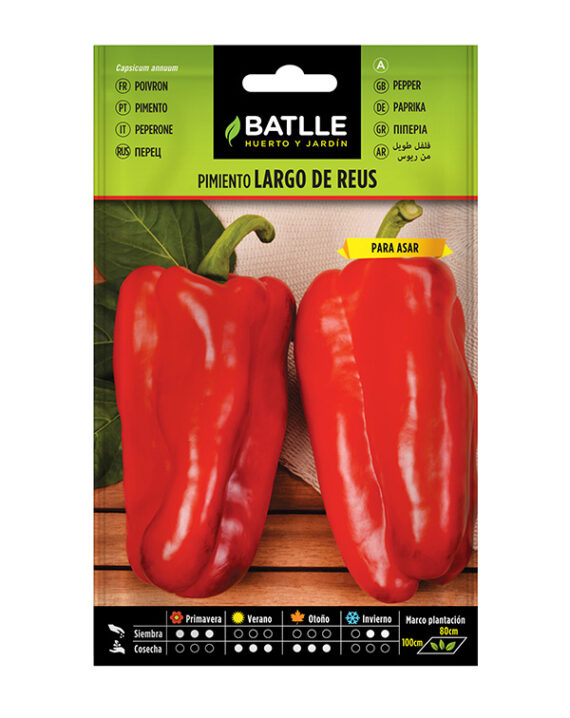 Semillas Pimiento Largo de Reus Batlle