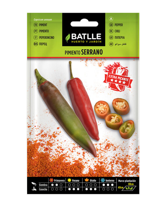 Semillas Pimiento Serrano Batlle