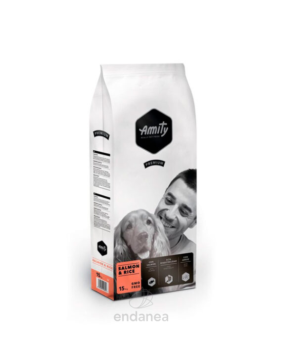 Amity Premium Salmon & Rice 15 Kg