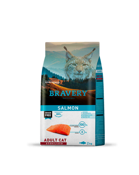 Bravery Adult Cat Sterilized Salmón