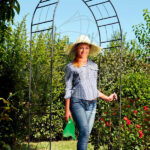 Arco de acero para Jardín 36x110x225cm Verdemax Jardín