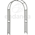 Arco de acero para Jardín 44x120x219cm "Prestige" Verdemax Antracita