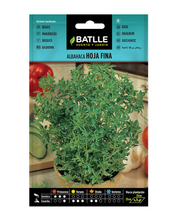 Semillas Albahaca Hoja Fina Batlle