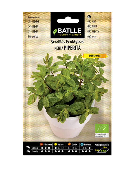 Semillas Ecológicas Menta Piperita Batlle