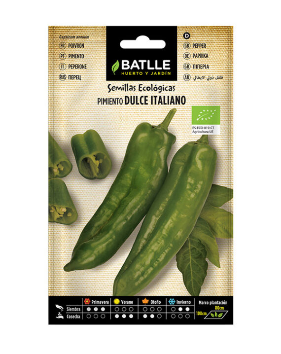 Semillas Ecológicas Pimiento Dulce Italiano Batlle