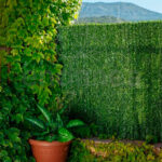 Seto Artificial Hoja Fina Monocolor Terraza