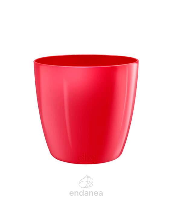 Maceta Elho Brussels Diamond Round Lovely Red