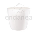 Maceta Elho Brussels Diamond Round White