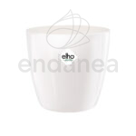 Maceta Elho Brussels Diamond Round White