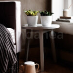 Maceta Elho Brussels Diamond Round White Interior