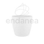 Maceta Elho Brussels Round Mini White