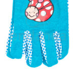 Guantes Infantiles de Jardinería Azul Mariquita