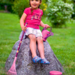 Regadera Infantil de Metal Rosa