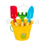 Set Herramientas y Cubo Infantil Amarillo de Stocker Herramientas de Jardín