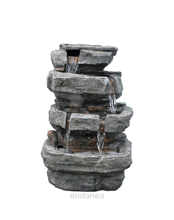 Fuente Iluminada Columbia Decoración Exterior - Cerámicas López Blanco