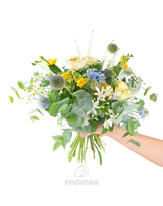 ramo-azules-y-amarillos-floristeria-online