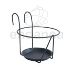 Soporte Maceta Antracita Balcón M (16 - 18 cm Ø)