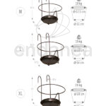 Soporte Maceta Antracita Balcón Medidas