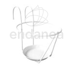 Soporte Maceta Blanco Balcón M (25 cm Ø)