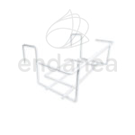 Soporte Jardinera Balcón Blanco 40cm