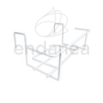 Soporte Jardinera Balcón Blanco 50cm