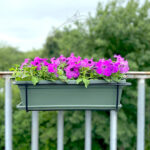 Soporte Jardinera Balcón Negro Barandilla