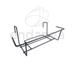 Soporte Jardinera Balcón Negro 40cm