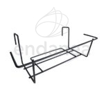 Soporte Jardinera Balcón Negro 60cm