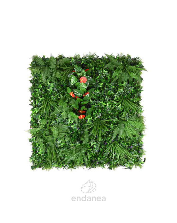 Jardín Vertical Artificial TROPICAL de Faura 100x100cm