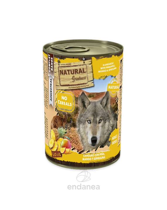 Natural Greatness Canguro y Piña Perros Adultos 400g