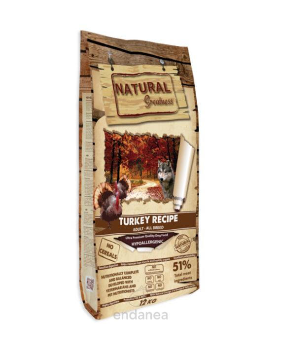 Natural Greatness Turkey Recipe Adult All Breed 12 Kg