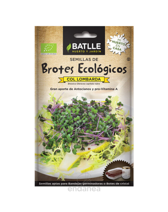 Semillas de Brotes Ecológicos Col Lombarda
