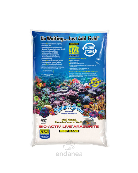 Bio-Activ Live® Aragonite Reef Sand White de Nature's Ocean