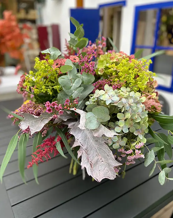 ramo-hortensias-tonos-rosa-amarillo-interior