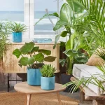 Maceta Elho Ocean Collection Round Azul Atlántico interior
